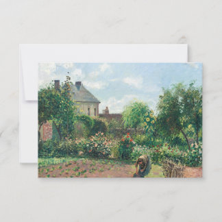 Carte Camille Pissarro Le jardin de l'artiste à Eragny