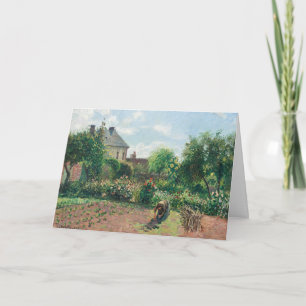 Carte Camille Pissarro Le jardin de l'artiste à Eragny