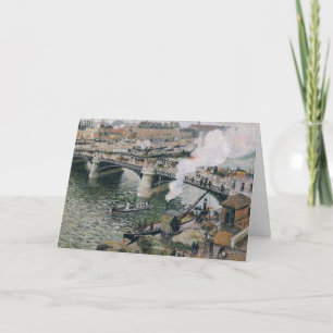 Carte Camille Pissarro Pont Boieldieu à Rouen Peinture