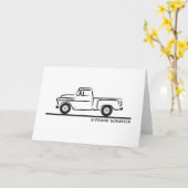 Carte Camion Chevy 1955 (Fleur jaune)