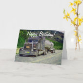 Carte Camion-citerne Funny Trucker (Fleur jaune)