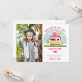 Carte Camion de crème glacée Photo Enfants Maternelle (Devant/Arrière en situation)