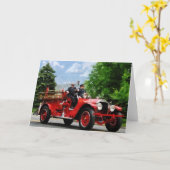 Carte Camion de fire à l'ancienne (Fleur jaune)