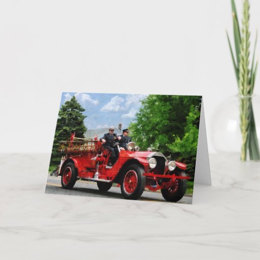 Carte Camion de fire à l'ancienne (Devant)