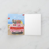 Carte Camion de la Saint-Valentin pour Bouledogue França (Intérieur)