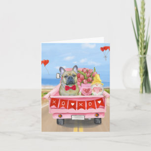 Carte Camion de la Saint-Valentin pour Bouledogue França