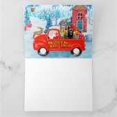 Carte Camion de livraison de Noël Chien de berger allema (Intérieur)