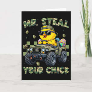 Carte Camion de poulet Mr Steal Your Chicks Camo Pâques