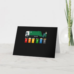 Carte Camion de recyclage des déchets