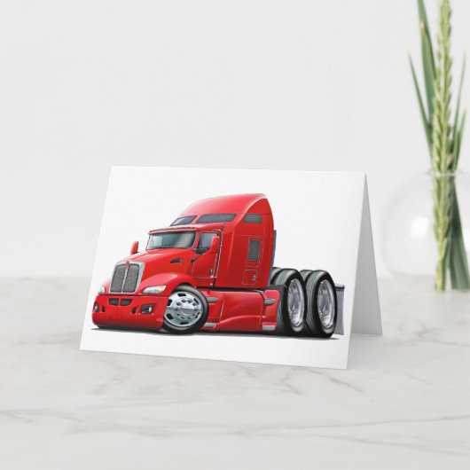 Carte Camion de rouge de Kenworth 660 (Devant)