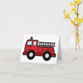 Carte Camion de véhicule de secours de Firetruck de (Fleur jaune)