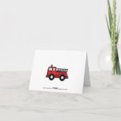 Carte Camion de véhicule de secours de Firetruck de (Dos)