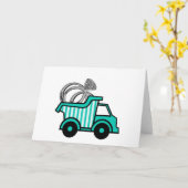 Carte Camion de vidange de porte-anneau (Fleur jaune)