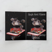 Carte Camion D'Incendie À Vitesse, Anniversaire (Intérieur)