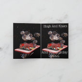 Carte Camion D'Incendie À Vitesse, Petit Anniversaire (Intérieur)