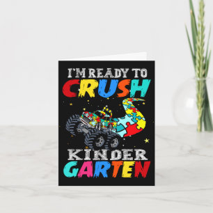 Carte Camion drôle autisme puzzle écraser la nurserie re