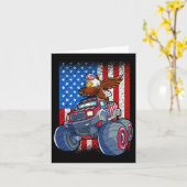 Carte Camion Eagle Monster 4 Juillet Boys American Flag (Fleur jaune)