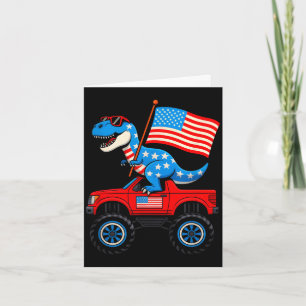 Carte Camion monstre 4 juillet drapeau américain patriot