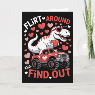 Carte Camion Monstre Dinosaure Saint Valentin Flirte Aut