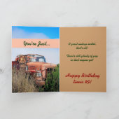 Carte Camion orange vintage 89A de joyeux (Intérieur)