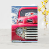 Carte Camion Retro (Fleur jaune)