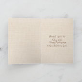 Carte Camion rétro avec Citrouilles pour Thanksgiving (Intérieur)