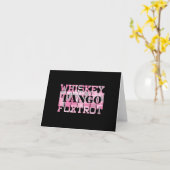 Carte Camion rose Foxtrot Tango Whiskey Militaire (Fleur jaune)