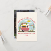 Carte Camion Taco Pun Pink Camping École Valentine Photo (Devant/Arrière en situation)