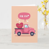 Carte Camion Vintage Pour Vous (Fleur jaune)
