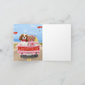 Carte Camionnette de la Saint-Valentin Cavalier King Dog (Intérieur)