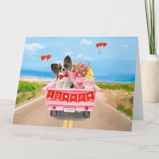 Carte Camionnette Papillon pour la Saint-Valentin avec c (Devant)
