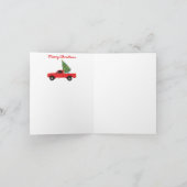 Carte Camionnette Sapin de Noël (Intérieur)