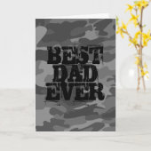 Carte Camo Bold Meilleur papa (Fleur jaune)