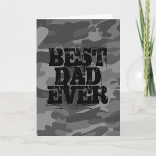 Carte Camo Bold Meilleur papa