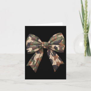 Carte Camo Coquette Bow Chasse au canard Filles Enfants