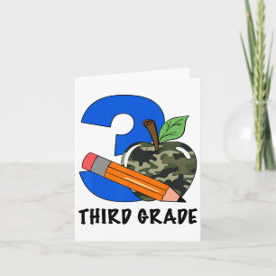 Carte Camo de 3e année Pommes enfants garçons