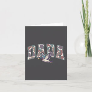 Carte Camo Rétro Chasse au Canard Dada 1er Anniversaire