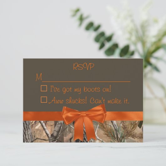 Carte Camo RSVP (Debout devant)