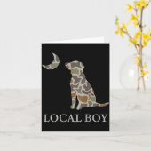 Carte Camo Southern Local Boy Duck Hunting Black Lab Out (Fleur jaune)