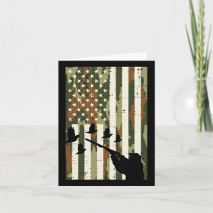 Carte Camo Us Drapeau Chasse Pheasant Chasse Haut Terrai