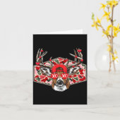 Carte Camo Xoxo Saint-Valentin Saison de chasse au cerf (Fleur jaune)