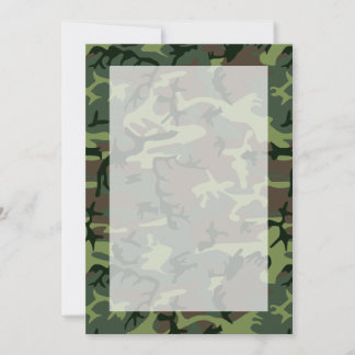 Carte Camouflage Camo Green Brown Pattern