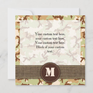 Carte Camouflage du désert