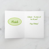 Carte Camouflage Lime Green Joyeux Anniversaire personna (Intérieur)