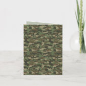 Carte Camouflage Militaire Vert Camo Armée (Dos)