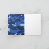 Carte Camouflage Motif Camo Bleu (Intérieur)