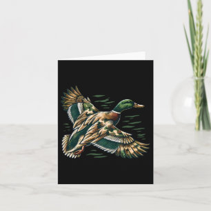 Carte Camouflage Old School Camo Coquette Bow Duck Hunti