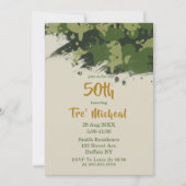Carte Camouflage vert de l'Armée 50e anniversaire Invita (Devant)