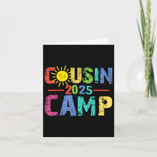 Carte Camp Cousin 2025 Camping Campfire Vacances d'été