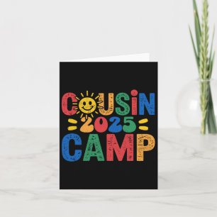Carte Camp Cousin 2025 Camping Campfire Vacances d'été